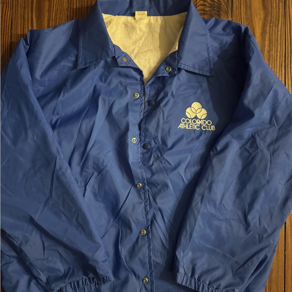 WOLF Blue and White Sportswear Jacket